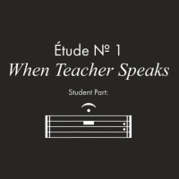 When Teacher Speaks Music Teacher Ladies Fitted T-shirt | Artistshot