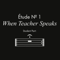 When Teacher Speaks Music Teacher Scorecard Crop Tee | Artistshot