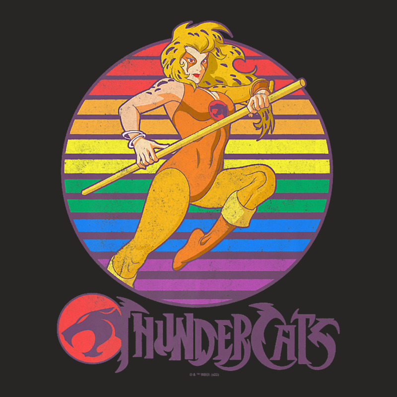 Thundercats Cheetara Rainbow Sunset Poster Premium T Shirt Ladies Fitted T-Shirt by javauxswar | Artistshot