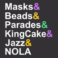 Mardi Gras Masks Beads Parades Kingcake Jazz Nola T Shirt Vintage Short | Artistshot