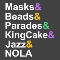 Mardi Gras Masks Beads Parades Kingcake Jazz Nola T Shirt Vintage T-shirt | Artistshot