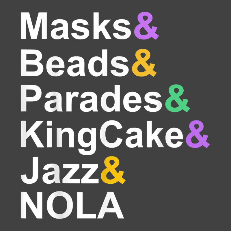 Mardi Gras Masks Beads Parades Kingcake Jazz Nola T Shirt Vintage T-shirt | Artistshot