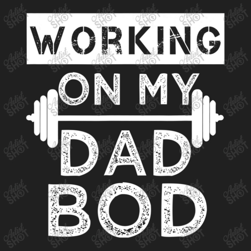 Mens Working On My Dad Bod Fat Dad Gym Ladies Polo Shirt by thanhtran | Artistshot