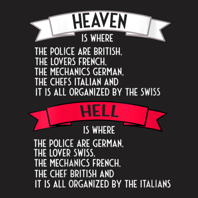 Womens Heaven Is Where The Police Are British Joke V-neck T-shirt | Artistshot