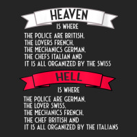 Womens Heaven Is Where The Police Are British Joke V-neck Unisex Hoodie | Artistshot