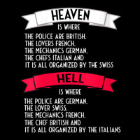 Womens Heaven Is Where The Police Are British Joke V-neck Lightweight Hoodie | Artistshot