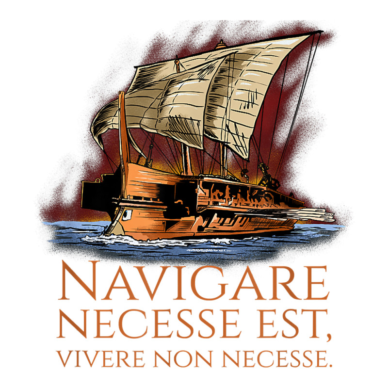 Navigare Necesse Est, Vivere Non Necesse   Roman Trireme T Shirt Crop Top by ald1heberts | Artistshot