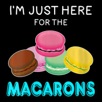 Womens Macaron Just Here For The Macarons Joke Macaron Lover V-neck Adjustable Cap | Artistshot