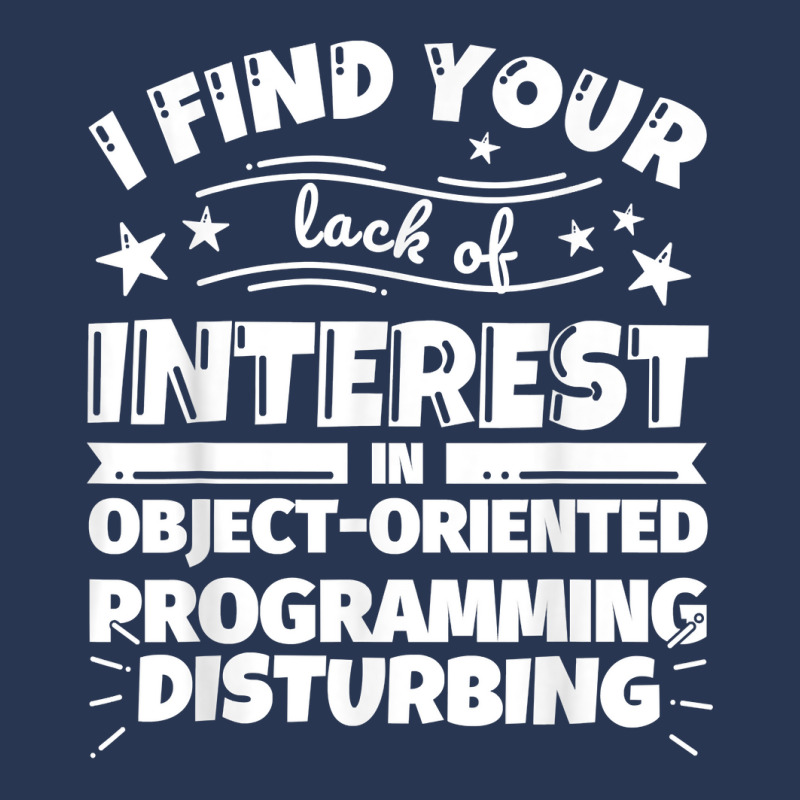 Object Oriented Programming Funny Lack Of Interest T Shirt Men Denim Jacket | Artistshot