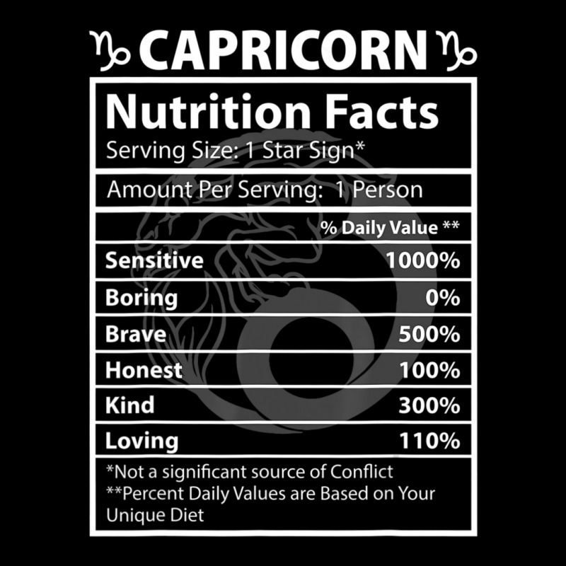 Trending Capricorn Nutritional Facts Astrology Pocket T-shirt | Artistshot