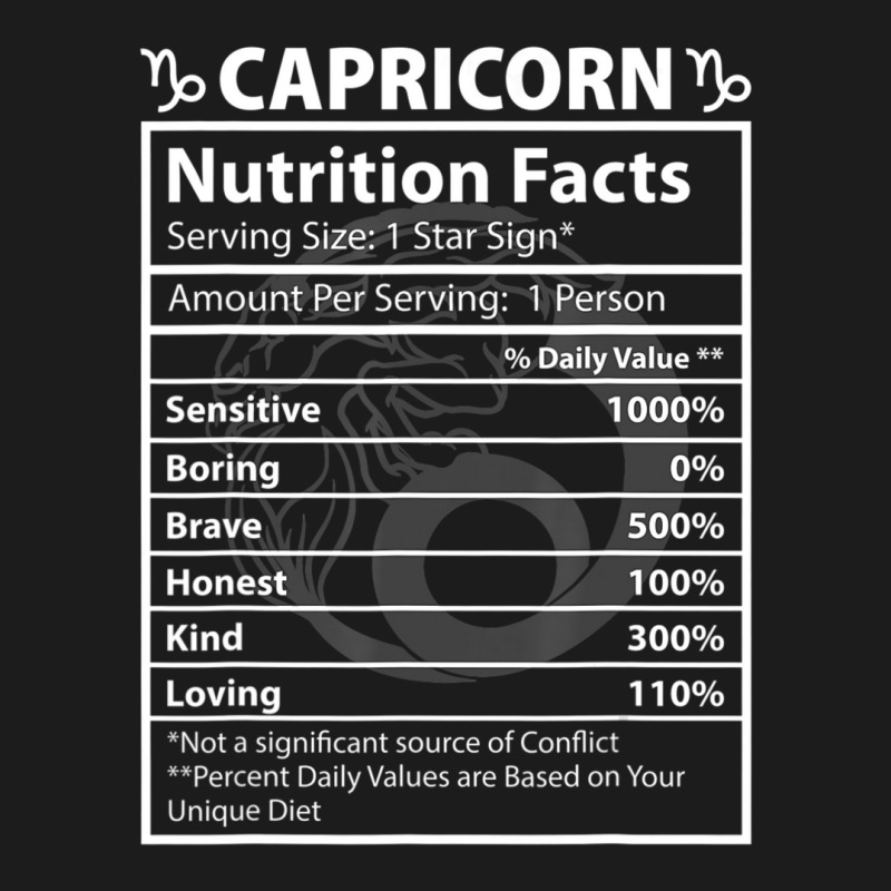 Trending Capricorn Nutritional Facts Astrology Hoodie & Jogger Set | Artistshot