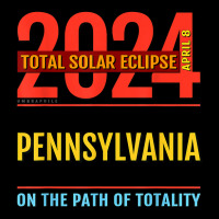 Pennsylvania Pa Total Solar Eclipse 2024  4  T Shirt Men's 3/4 Sleeve Pajama Set | Artistshot