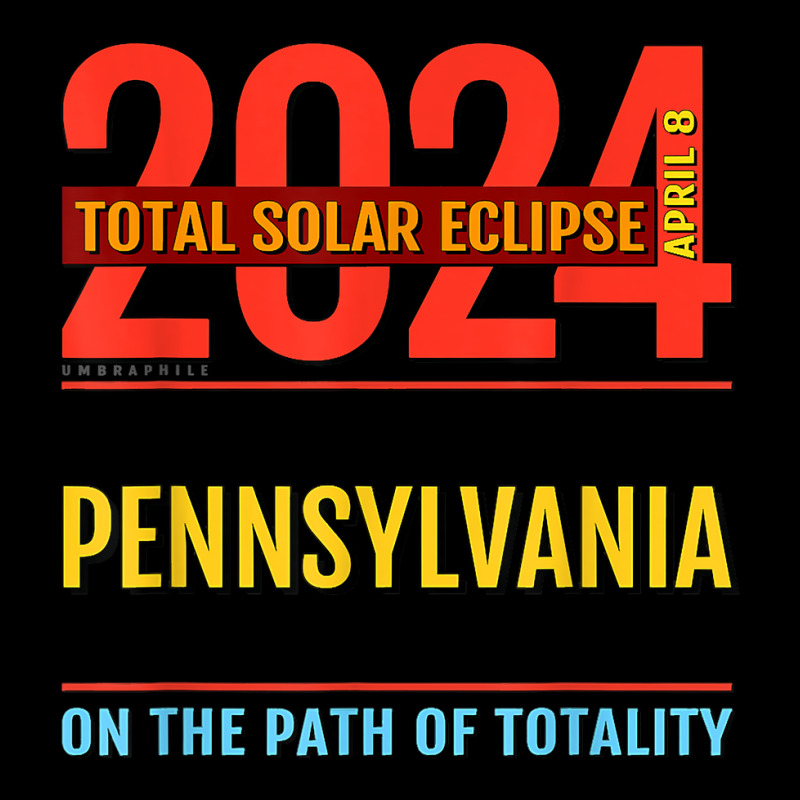 Pennsylvania Pa Total Solar Eclipse 2024  4  T Shirt Men's 3/4 Sleeve Pajama Set by brict6eguo | Artistshot