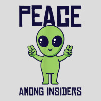 Peace Among Insiders Alien Head Martian Conspiracy Theories T Shirt Men's Polo Shirt | Artistshot