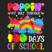 Poppin Through 100 Days Of School Pop It Gifts Boys Girls T Shirt 3/4 Sleeve Shirt | Artistshot