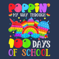 Poppin Through 100 Days Of School Pop It Gifts Boys Girls T Shirt Men Denim Jacket | Artistshot