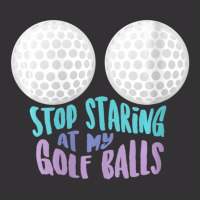 Womens Stop Staring At My Golf Balls Cute Golfing Joke V-neck Vintage Short | Artistshot