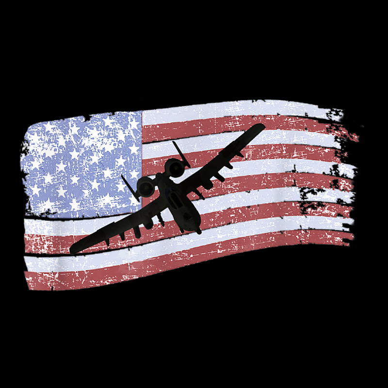 A10 Thunderbolt Ii Warthog Distressed  Us Flag Men's Long Sleeve Pajama Set | Artistshot