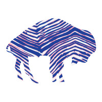 Limited Edition Buffalo Zebra Blue And Pink Sticker | Artistshot