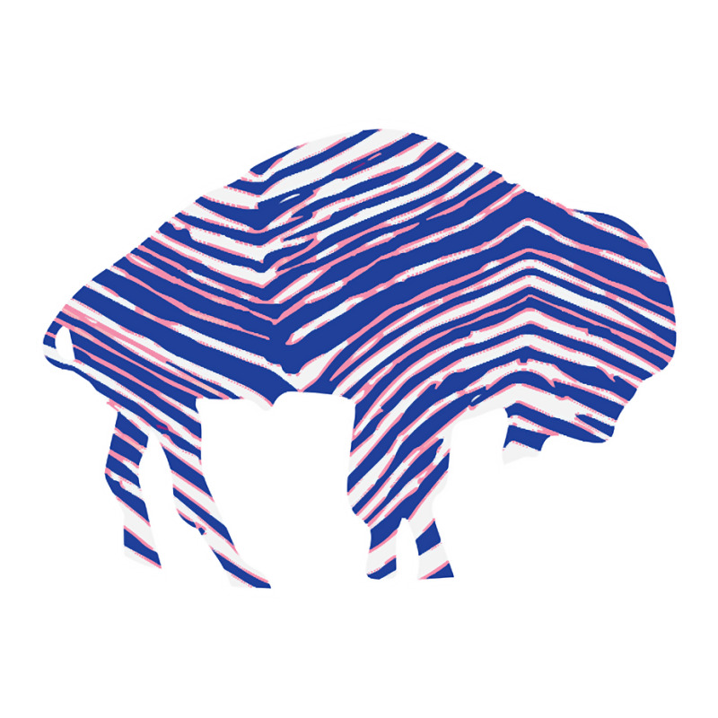 Limited Edition Buffalo Zebra Blue And Pink Sticker | Artistshot