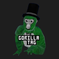 Hot Trend Gorilla Tag Monkey Green Top Hat Gorilla By Polkart Classic T-shirt | Artistshot