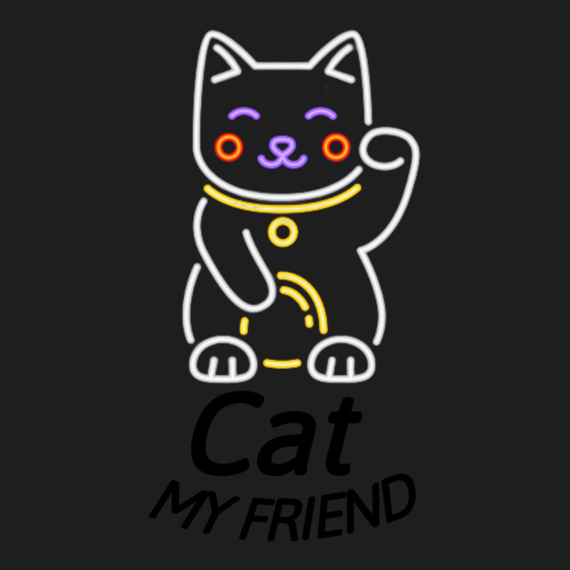 Smiling Friends Cat Cat Neon Classic T-shirt | Artistshot