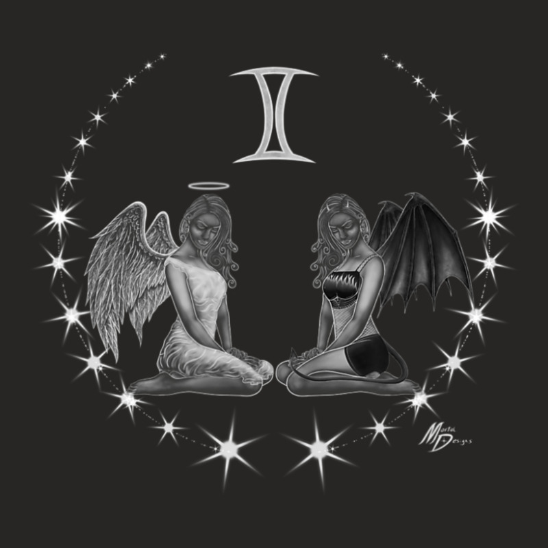 Limited Edition Gemini Zodiac With Astrology Symbol By Mortal Designs Ladies Fitted T-Shirt by michaelyounger19 | Artistshot