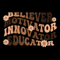 Believer Motivator Innovator Educator Black History Teachers T Shirt Cropped Sweater | Artistshot