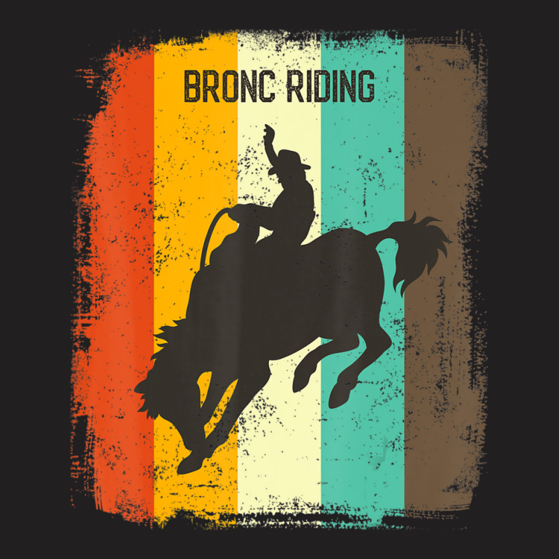 Hot Trend Rodeo Bronc Riding Retro 70s Vintage Rodeo Fan T-Shirt by haodinhvan1 | Artistshot