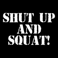 Shut Up And Squat! Shirt (navy Blue) Pullover Hoodie Fleece Short | Artistshot