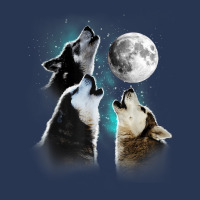 Siberian Husky Shirt, Siberian Husky Howling At The Moon T Shirt Ladies Denim Jacket | Artistshot