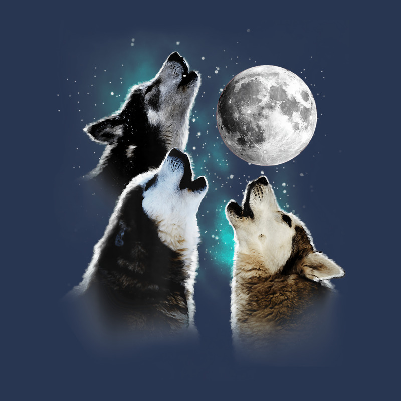 Siberian Husky Shirt, Siberian Husky Howling At The Moon T Shirt Ladies Denim Jacket by omano | Artistshot