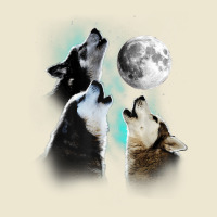 Siberian Husky Shirt, Siberian Husky Howling At The Moon T Shirt Cropped Hoodie | Artistshot