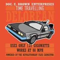 Doc E. Brown Time Travelling Delorean Ladies Fitted T-shirt | Artistshot