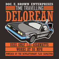 Doc E. Brown Time Travelling Delorean Racerback Tank | Artistshot