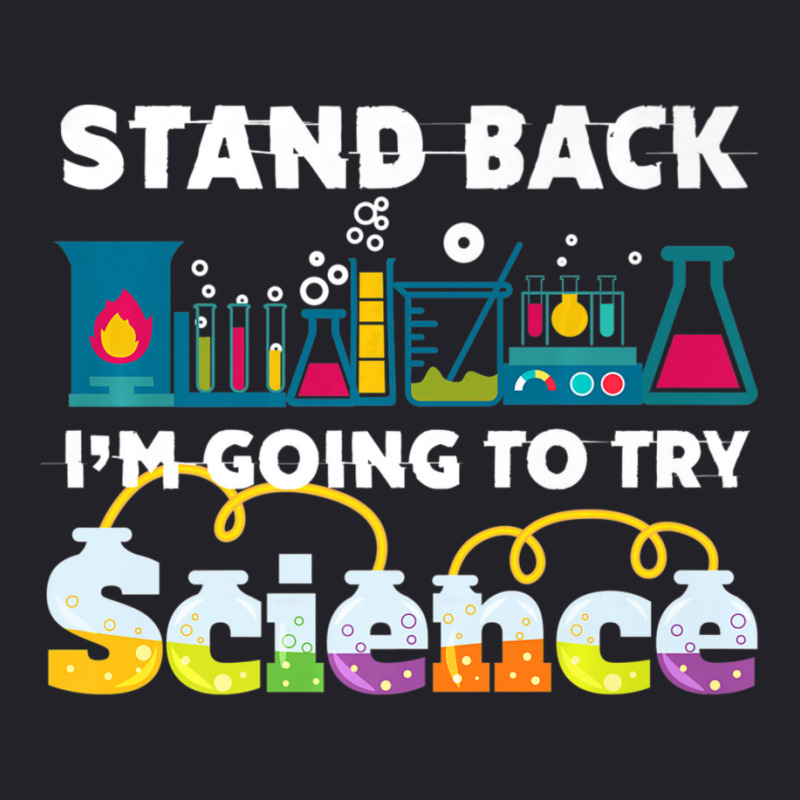 Science Joke Stand Back I'm Going To Try Science Unisex Sherpa-Lined Denim Jacket by longho | Artistshot