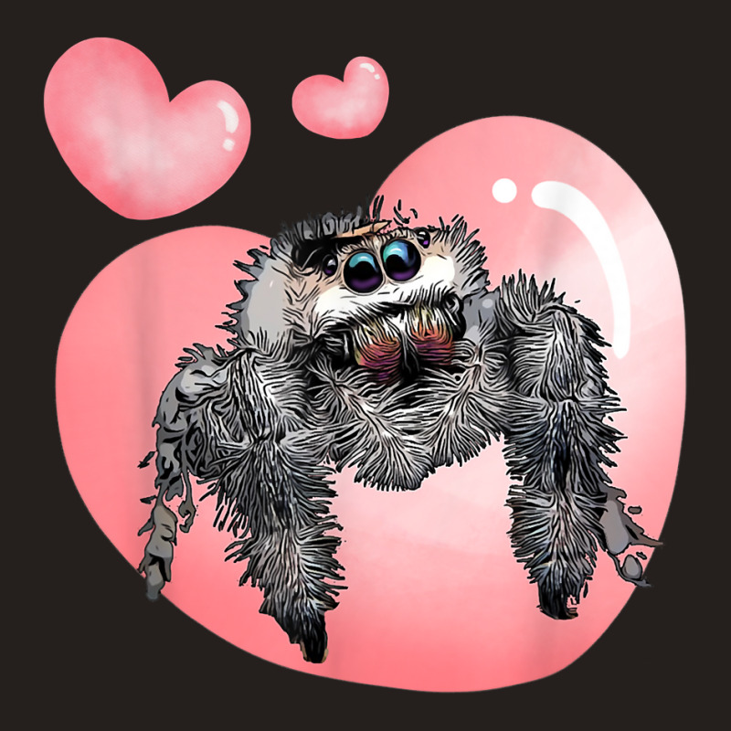 Cute Jumping Spider Love, Regal Spooder, Arachnid Valentines T Shirt Tank Top by saterseim | Artistshot