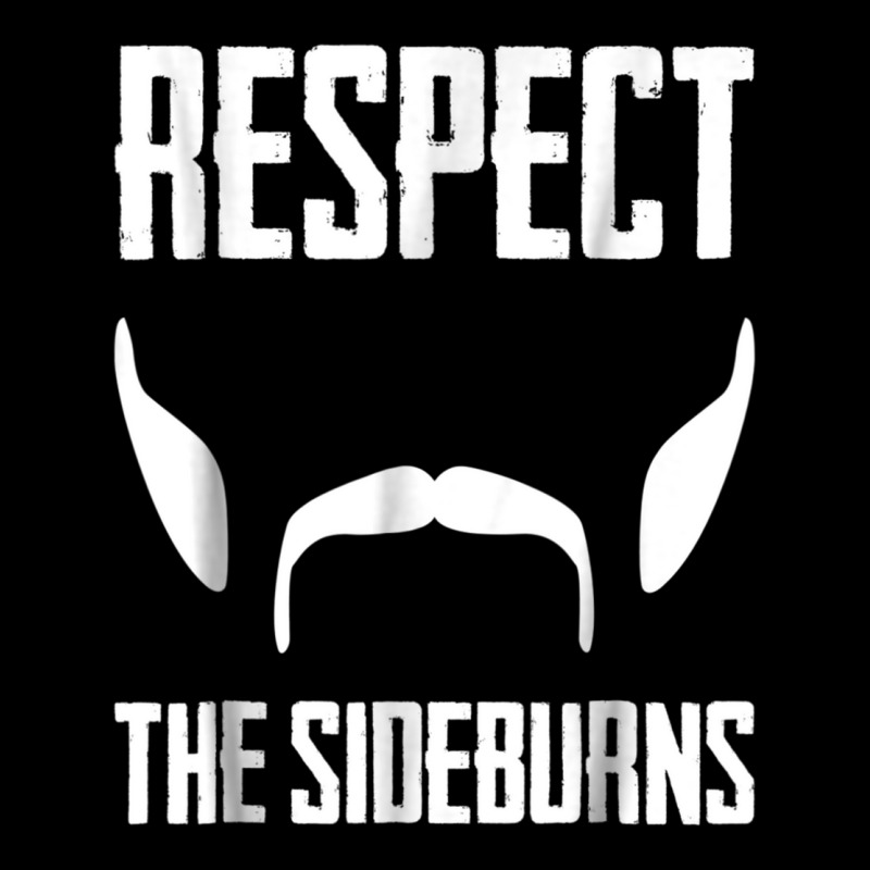 Respect The Sideburns Funny Mustache Beard Graphic Maternity Scoop Neck T-shirt by STEVEHARDING | Artistshot