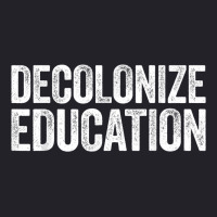 Decolonize Education  History Teacher Educator Gift Unisex Sherpa-lined Denim Jacket | Artistshot