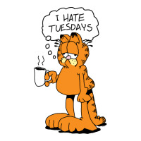 Grafield   I Hate Tuesdays Sticker | Artistshot