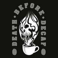 Hot Trend Death Before Decaf-j30f8 Scorecard Crop Tee | Artistshot