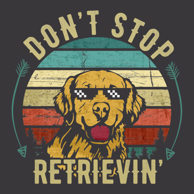 Limited Edition Don't Stop Retrieving Funny Golden Retriever Dog Vinta Ladies Curvy T-Shirt by Ricarda Petrie | Artistshot