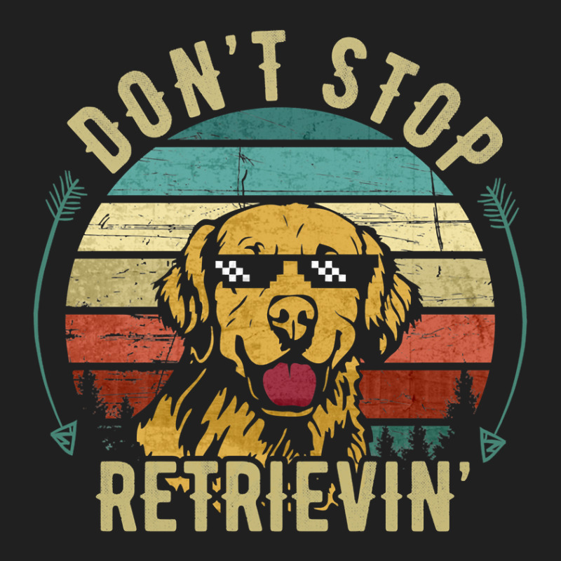 Limited Edition Don't Stop Retrieving Funny Golden Retriever Dog Vinta Ladies Polo Shirt by Ricarda Petrie | Artistshot