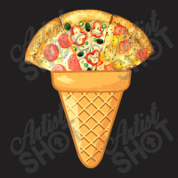 Pizza Ice Cream Fast Food And Ice Cream Collection T-shirt | Artistshot