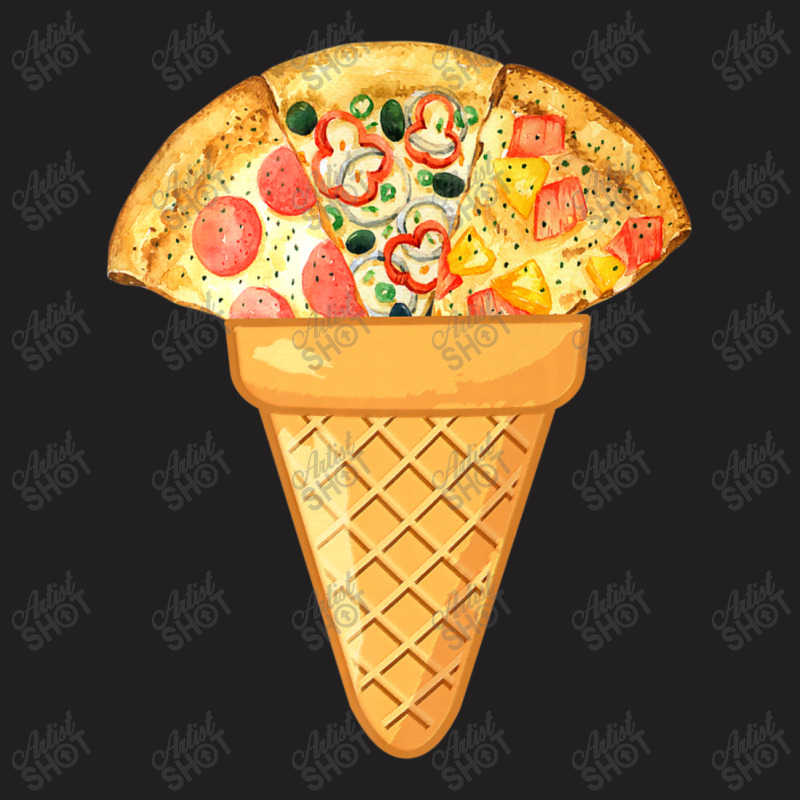 Pizza Ice Cream Fast Food And Ice Cream Collection T-shirt | Artistshot