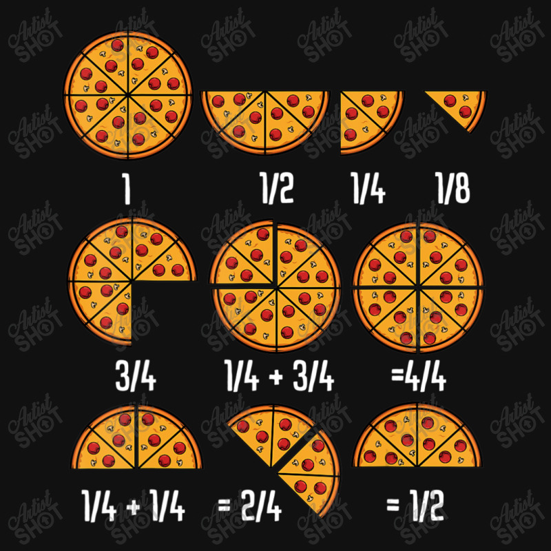 Pizza Math Fraction Italian Cuisine Food Sarcastic Humor Baby Beanies by namnguyen | Artistshot