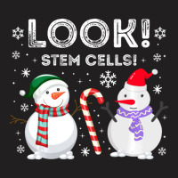 Stem Cell Snowman Christmas Science Humor Biology Lab T-shirt | Artistshot