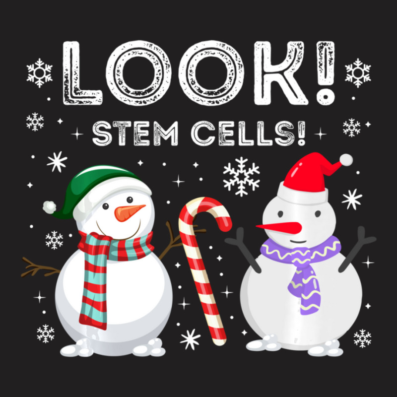 Stem Cell Snowman Christmas Science Humor Biology Lab T-shirt | Artistshot