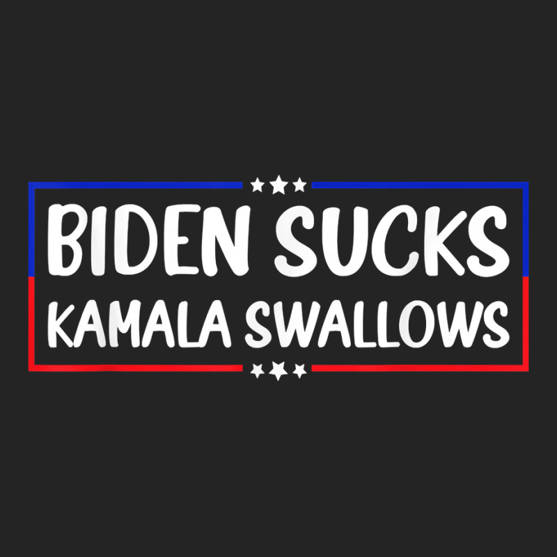 Biden Sucks Kamala Swallows Funny Biden And Kamala T Shirt 3/4 Sleeve Shirt | Artistshot