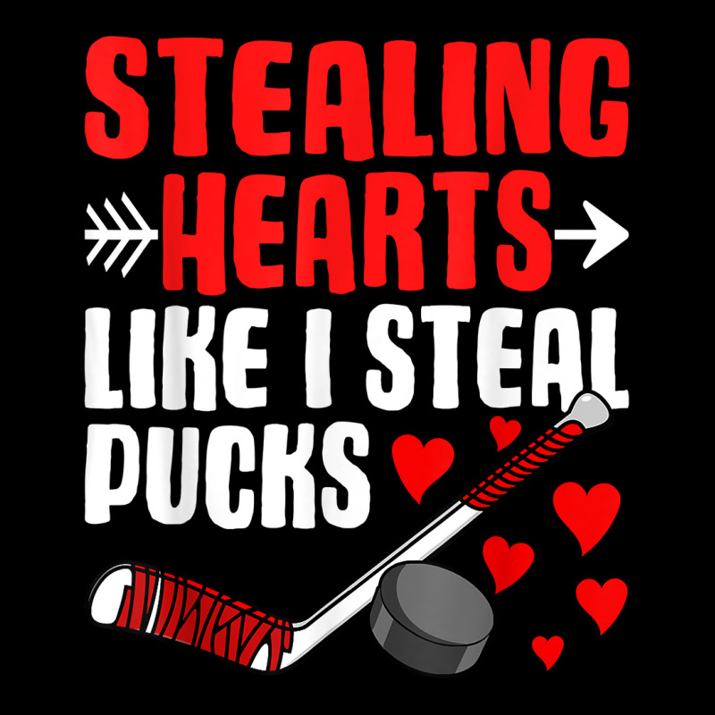 Stealing Hearts Like I Steal Pucks Valentines Day Ice Hockey T Shirt Graphic Youth T-shirt by ardylanda | Artistshot